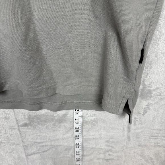 Indigo Japan Post Grey Polo Shirt size M Mt. Fuji Graphic Patch Japanese Y2K - Picture 7 of 7